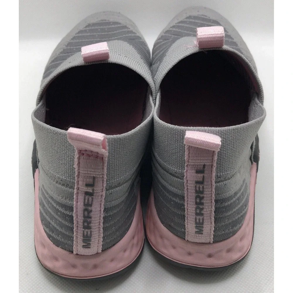 Merrell Womens M-Range Hiking Shoes Gray Pink MK161265 Slip On Sz 4US 35EU 3UK